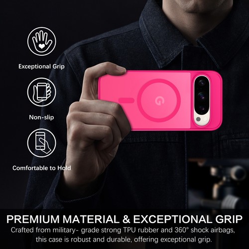Custodia magnetica per Google Pixel 9 Pro XL opaca antiurto protettiva cover telefono - Foto 18 di 44
