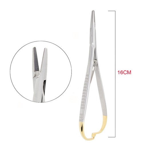 Dental Mathieu Slim Needle Holder Forceps Orthodontic Ligature Pliers Narrow Tip - Picture 3 of 5