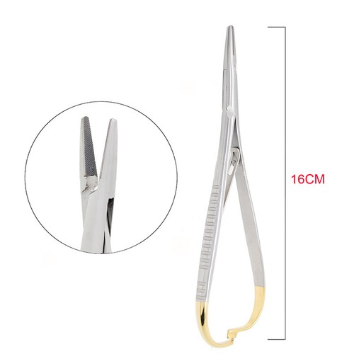 Dental Orthodontic Instrument Mathieu Narrow Tip Plier Needle Holder Forcep 16cm - Imagen 1 de 5