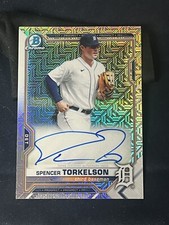 2021 Bowman - Mega Box Chrome Mojo Auto Refractor #BMA-ST Spencer Torkelson RC
