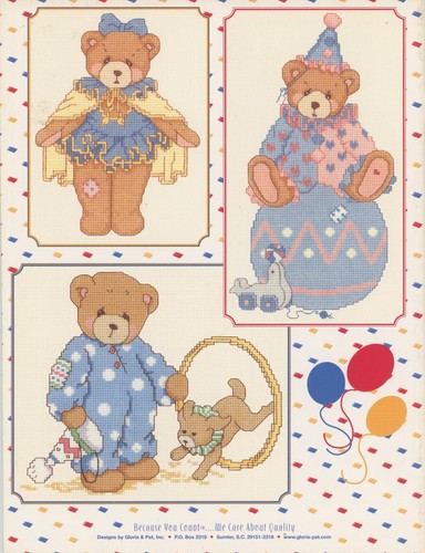 Gloria & Pat Cherished Teddies Circus on Parade Cross Stitch Pattern Booklet - Picture 2 of 4