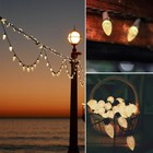 100 Pack C9 Christmas Lights LED Replacement Bulb Dimmable Warm White Bulbs