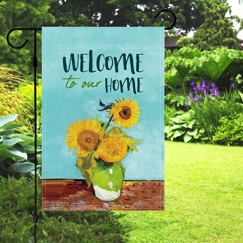 Garden Yard Flag Banner for Home Decorative House Lawn Sign 12x18", Double sided - Picture 19 of 50