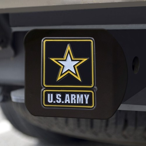 U.S. Army Color Emblem on Black Hitch