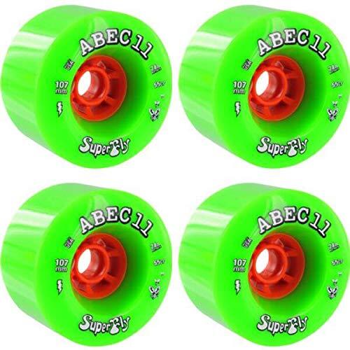 Abec 11 Electric Flywheels Green Longboard Wheels - 107mm