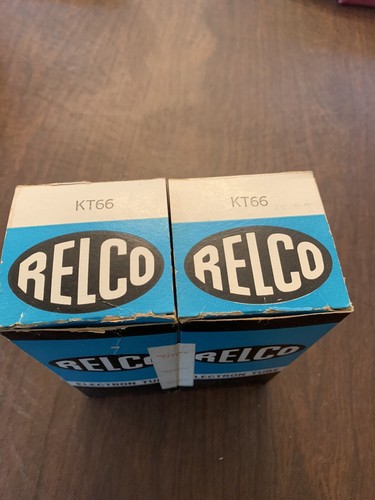Relco Mullard Genalex KT66 NIB NOS Factory Matched Pair Vacuum Tubes Made In UK - Picture 2 of 9
