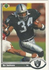 BO JACKSON 1991 Upper Deck #155 LA Raiders  ID:11683