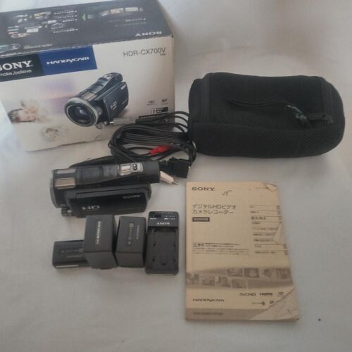 Sony Handycam HDR-CX700V Black 12.3MP 10x Zoom Digital HD Camcorder Video Camera