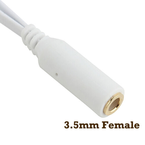 3.5mm Headphone Microphone Jack Splitter Cable Cord 4 Pole Mic Audio Adapter AU - Foto 3 di 16