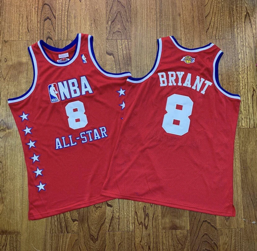 Kobe bryant red sales all star jersey