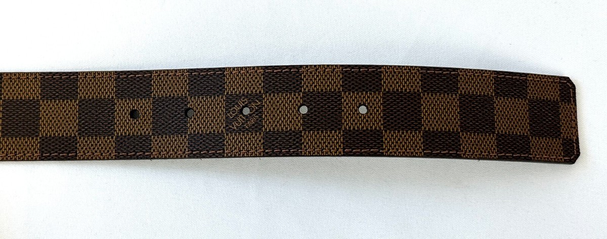 NEW LOUIS VUITTON LV Initiales Damier Ebene Canvas 40mm Belt NEW LOUIS VUITTON LV Initiales Damier Ebene Canvas 40mm Belt