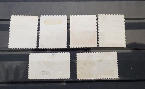 1932 GREECE STAMPS SURCHARGES USED   SET   SCOTT #372-377 - Picture 2 of 2