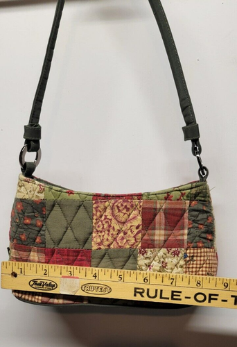 "Donna Sharp" Quilted Floral & Plaid Purse - Picture 3 of 12