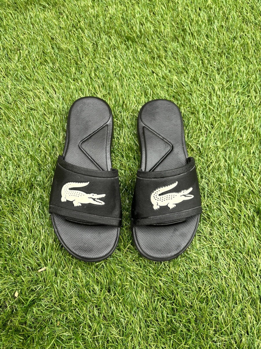 Cheap Lacoste Lacoste L3 Sliders Black Men Slides Lacoste L3