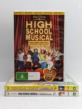 High School Musical 1,2 & 3 DVD Pack Region 4 PAL PreOwned Zac Efron