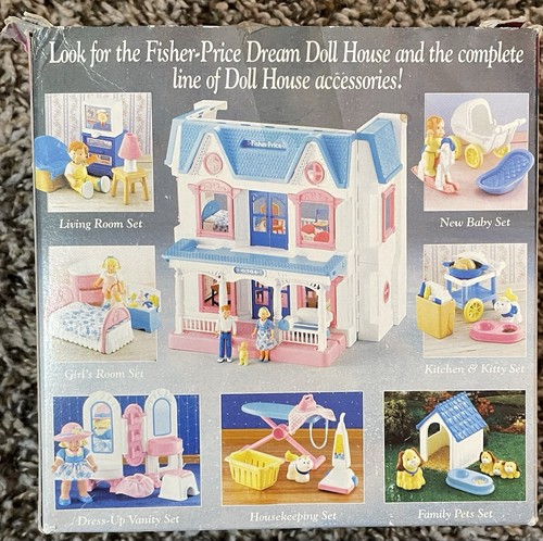 Vintage Fisher Price Dreams Puppenhaus "Haushälterin Set" in Box komplett selten Rarität - Bild 3 von 4