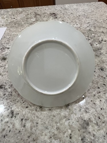 Piatto vintage con uccellini e bordo rosso 7 1/8" - Foto 4 di 4