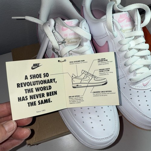 Nike Air Force 1 Low Anniversary Edition White Pink Gum - Picture 8 of 12