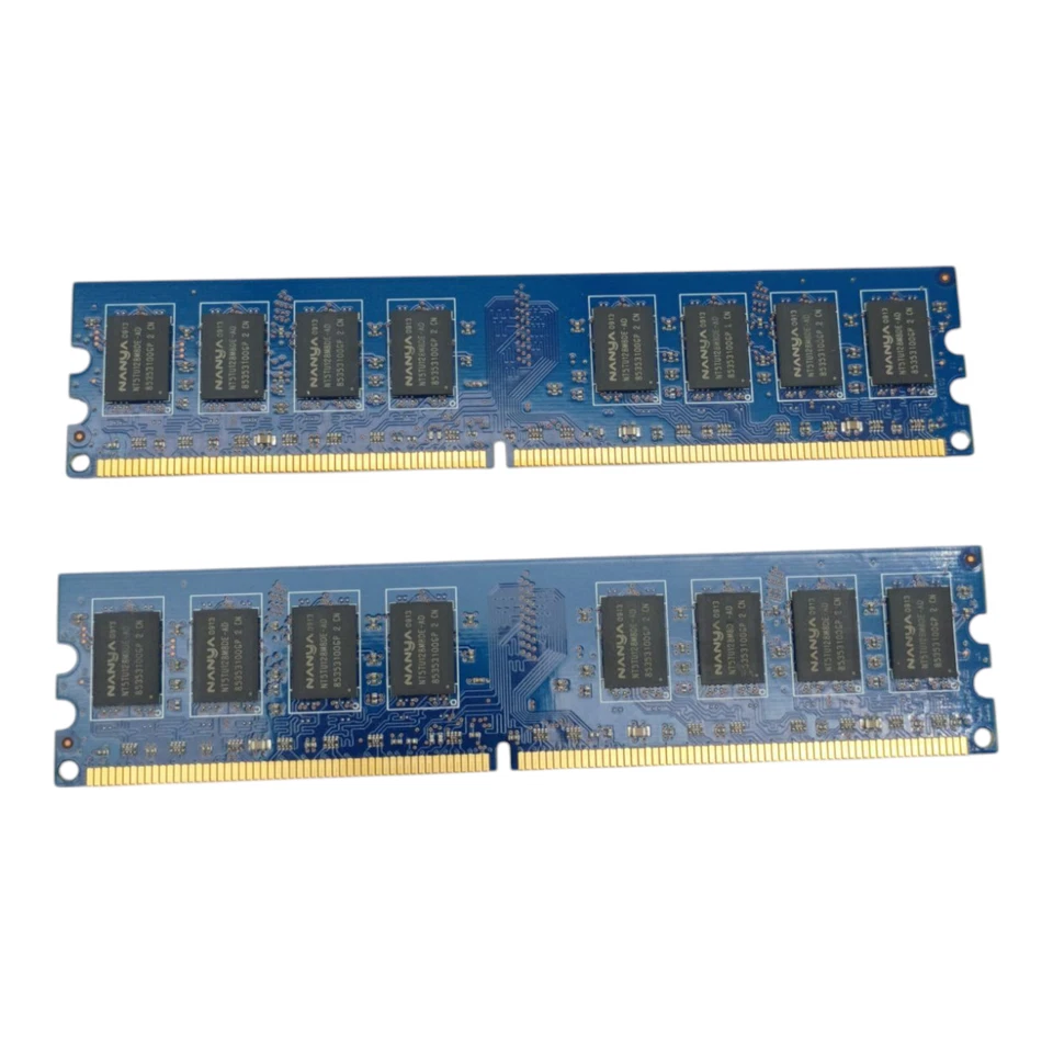 2 PACK NANYA 2GB 2Rx8 PC2-6400U RAM MEMORY NT2GT64U8HD0BY-AD - Image 3 of 3