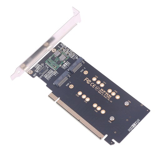 1PCS m.2 X16 TO 4X NVME PCIE3.0 GEN3 X16 TO 4*NVME RAID CARD PCI-E VROC CARD - Photo 7/8