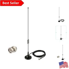 Magnetic Base Scanner Antenna for Ham Radio & Police Scanner - Omni-Directional