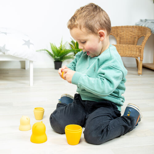 Bigjigs Toys Nestbären - Niedliche Bären Nestpuppen, Silikon Kleinkind Spielzeug - Bild 7 von 7