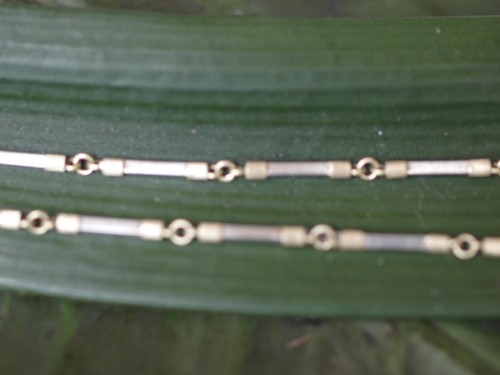 Kette Gold 585 Weißgold Goldkette Stäbchen - Bild 2 von 4