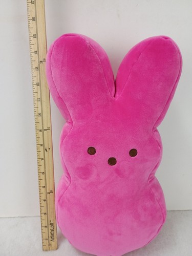 Peluche Peeps Pink Bunny 15" suave mimoso lindo animal de peluche - Imagen 5 de 9
