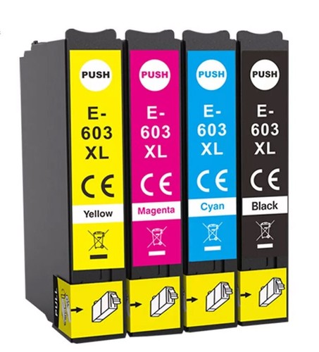 Ink 603XL Cartridge For Epson XP2100 XP4105 XP3100 XP2105 XP4100 603XL LOT - Foto 1 di 15