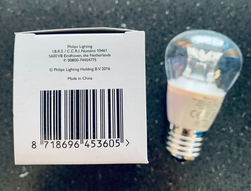 2X 6W - 40W Philips Master Ball LEDluster 470 Lumen warm dimming A+ E27 ES 75070 - Picture 9 of 9
