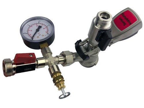 Gegendruck Füllzapfkopf für Flach Kombi oder Korb Kegs Spundaparat - Bild 3 von 3