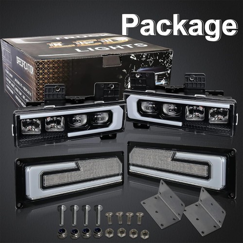 LED Headlight Assembly 500% Bright Anti-glare Headlights with Welcome DRL Turn S - Bild 7 von 7