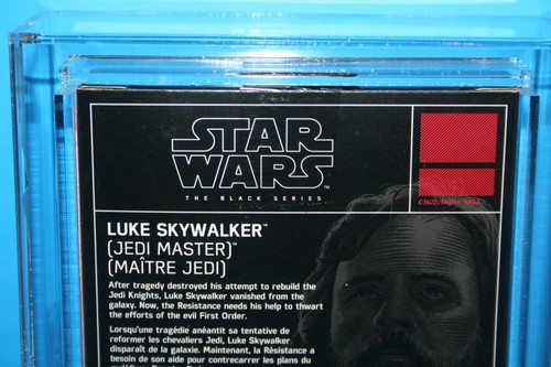 FIGURA DE LA SERIE NEGRA DE LA SERIE LUKE ROSA DE STAR WARS 2017 GRADO AFA como nueva en tarjeta - Imagen 25 de 51