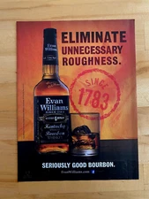 2015 Vintage Print Ad Evan Williams Bourbon Whiskey 8"x10-1/2"