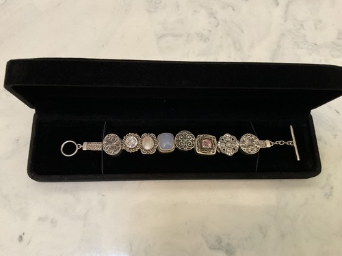 Lori Bonn 925 3 Strand Toggle Clasp Charm Bracelet - 第 11/11 張圖片