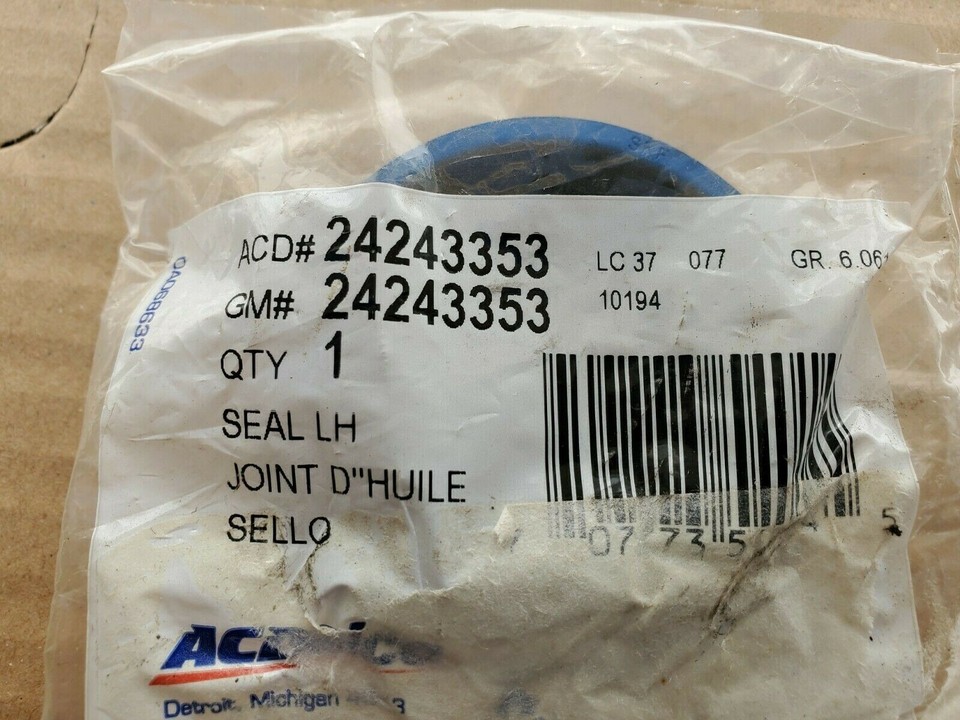 24243353 GM Sealed Left OEM CV Axle Shaft Seal ACDelco NEW eBay