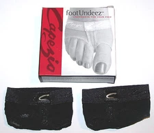 Capezio FootUndeez Shoe Foot Underwear Black BLK H07 Dance New Women Adult P XS