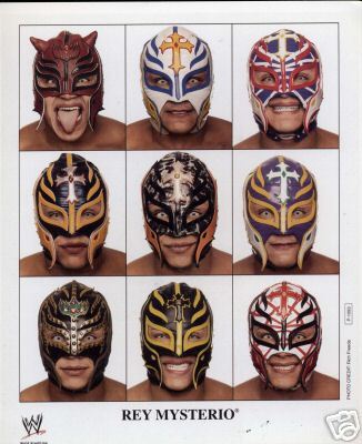 PHOTO WWE REY MYSTERIO 8 X 10 9 VISAGES DIFFÉRENTS COOL ! - Photo 1/1