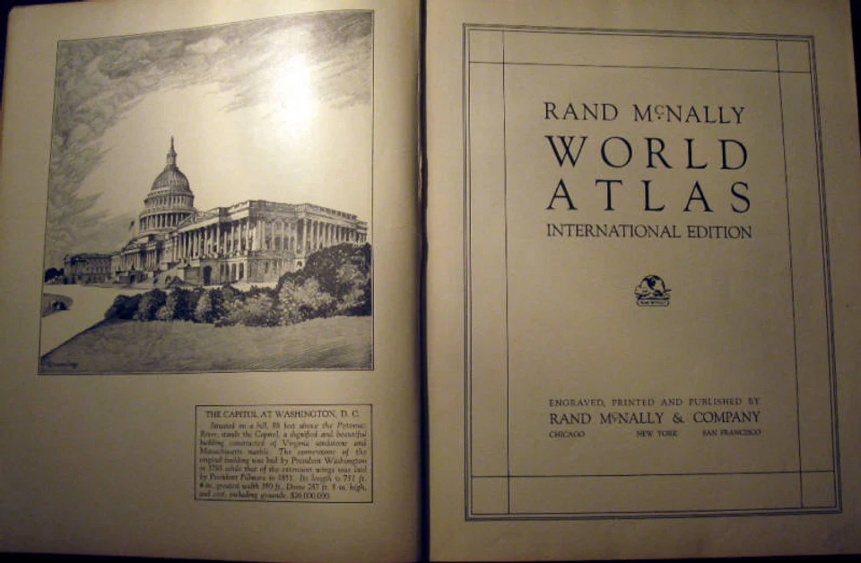 Estados Unidos, Atlas Mundial por Rand McNally, 1936 Foto 2 de 4