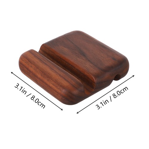 Wooden Phone Stand Cell Handy Basis -Standhalter Desktop -Telefonhalter - 第 8/12 張圖片