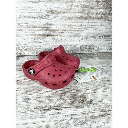 NEW Toddler Classic Clogs Sandals Red Pepper Sz 4