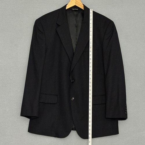 Jos A Bank Mens Jacket 44R Navy Blue Wool Cashmere Sport Coat Blazer Classic - Picture 8 of 15