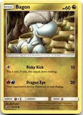 Bagon 42/70 Sole e Luna: Maestà Drago Carta Pokemon Arte Unica Comune LP