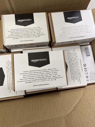 29x Amazon Basics 3-Button USB MOUSE NEW & Sealed (Bulk purchase) - Picture 9 of 12