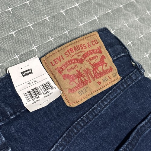 Levi’s 512 Slim Taper Fit Blue Men’s Jeans Size 30x32 Medium Wash Stretch New - Picture 6 of 11