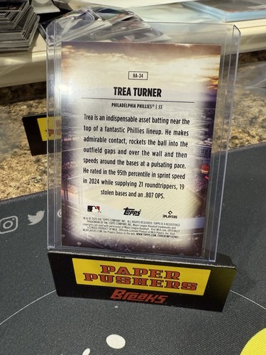 2025 Topps Series 2 - Trea Turner #HA-34 - Home Field Advantage SP - Phillies - Picture 2 of 2