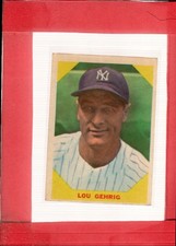 1960 Fleer #28 Lou Gehrig VG+ Very Good Plus Yankees ID:69385