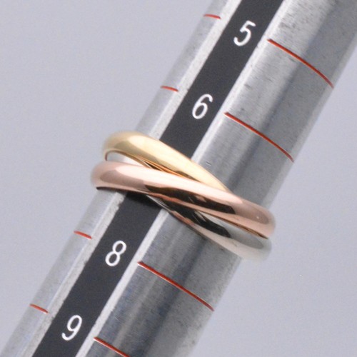 Anillo CARTIER Trinidad 750Yg 750Wg 750Pg Oro Talla 47 Aprox. Joyero 7 pesos 4,5 G - Imagen 5 de 5