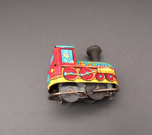 Vintage Tin Windup Toys (lot of 2) Mouse with Tail & Train Locomotive D.178 - Picture 8 of 10