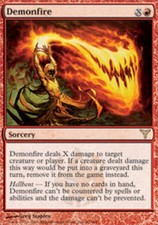 Moderatly Played, English - 4 x MTG Demonfire Dissension